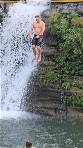 Scuba diving for stunning waterfalls 🔥🌊 #travel #waterfall