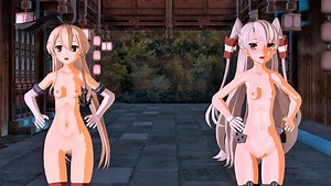 Shimakaze & Amatsukaze - Yoiyoi Kokon [MMD R18] Jang0000