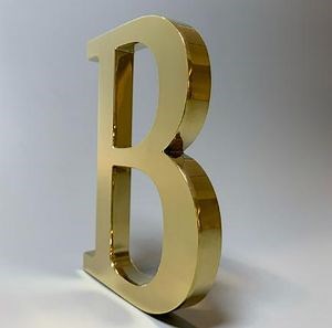 [Hot Item] Mirror Polished Stainless Steel Fabricated Aluminum Brushed Metal Sign Letters