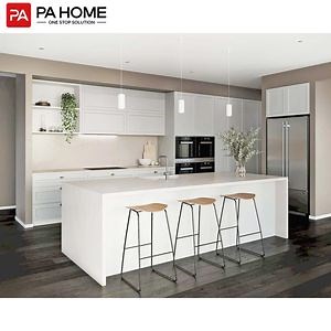 [Hot Item] PA Kitchen Furniture Shaker Modern Modular Pantry Cupboard Island Luxury Design Kitchen Cabinets