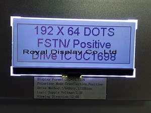 [Hot Item] Industrial Standard Intelligent 192X64 Graphic Stn Negative LCD Display