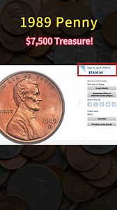 53K views · 614 reactions | 1989 Penny: $7,500 Treasure! #coin #treasurehunt #coincollecting #penny #rarecoins | HeritCoin | Facebook