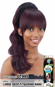LOOSE DEEP PONYTAIL & CHINA BANG — Shake-n-go