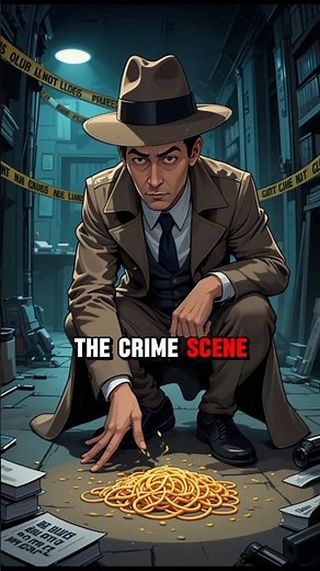 Funny Detective Joke | Spaghetti Witness Crime Scene | Hilarious Cartoon Mystery #detectiveboy