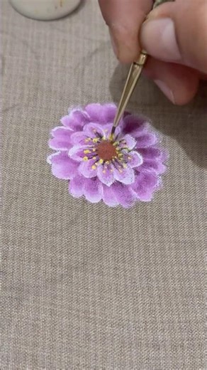 Simple flower painting using acrylic | fabric painting on clothes #clothpainting#trending#art#viral