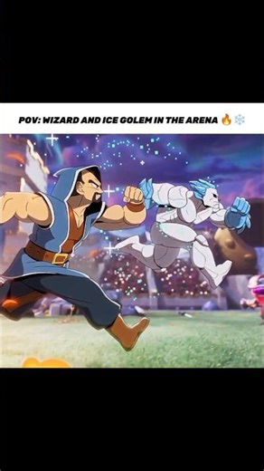 Hero Wizard🔥 and Hero Ice Golem❄️ #clashroyale