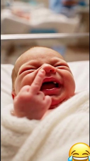 Baby Flips the Bird and Laughs! 😂 | Funniest Baby Moment #funny #ytshorts #viral