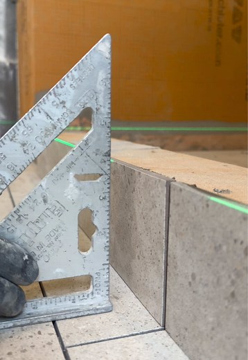 How to install tile on the bench and curb #work #construction #asmr #shower #tile