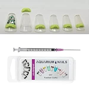 Aquarium Nails (Clear Nail with Lime Cork)