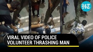 Viral video: Alleged snatcher kicked, thrashed by Kolkata police civic volunteer