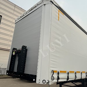 [Hot Item] Hot Sale White Side Curtain Box Smei Trailer Transportation Dry Van Trailer