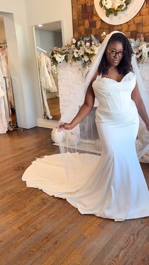 For the bride who wants classic and chaos She’s sexy, stunning, and ready for her main character moment!! | Marry Go Round Bridal | Facebook