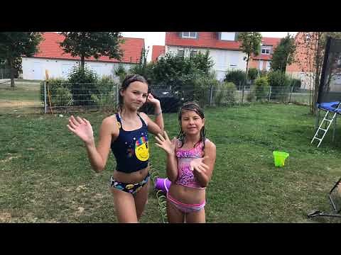 Gymnastics in the Sprinkler on a Hot 🔥 Day!