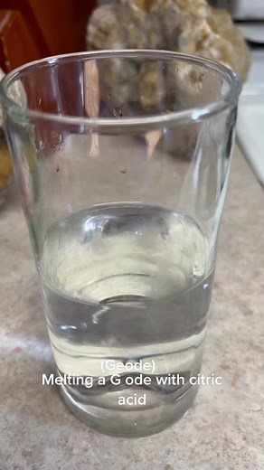 Melting a Geode with Citric Acid