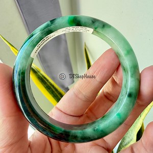 57mm Myanmar Jadeite Bangle – Hoa Bay Green Jade - Etsy UK