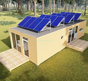 [Hot Item] Eco-Friendly Prefabricated Portable Modified Shipping Container House by Wooden Cladding