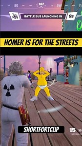 Homer Simpson promoting his OF account! 😂 Fortnite funny pregame lobby