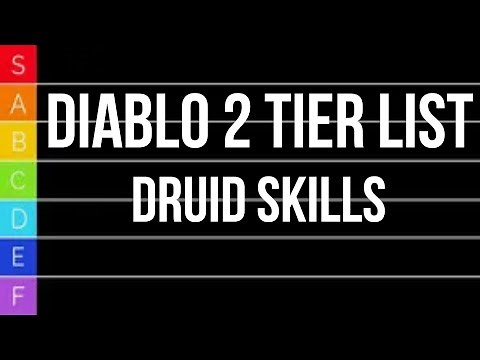 Diablo 2 TIER LIST - Druid Skills