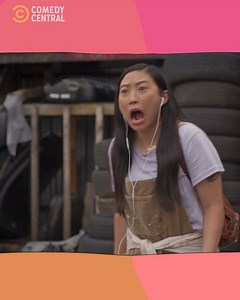 Ah, ha, ha, ha, stayin' alive, stayin' alive! Well, trying to. 🤷 📺 Awkwafina starts 12 September | Saturdays at 22:30 #Awkwafina | #OrigiLols | Comedy Central Africa