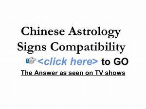 Chinese Astrology Signs Compatibility