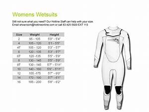 Hotline Wetsuits Size Chart Wetsuit Megastore