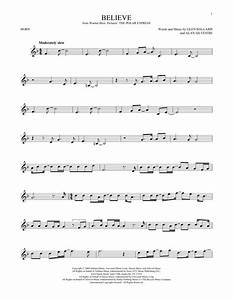 Believe From The Polar Express French Horn Solo Sheet Music
