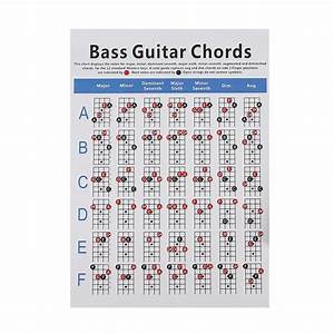 Electric Bass Guitar Chord Chart 4 String Guitar Chord 