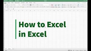 Basic Excel Tools Overview Youtube