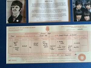 4 Beatles Pictures With Birth Certificates United Kingdom Gumtree