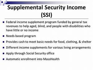 Supplemental Security Income Ssi Program Supplemental Security