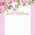 Baby Shower Invitation Background Wide Width