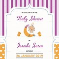 Baby Shower Invitation Card Template Background
