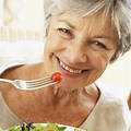 Older Woman Healthy Food
