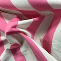 Pink Striped Cotton Fabric