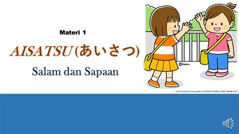 Bahasa Jepang Bersantai Sapaan