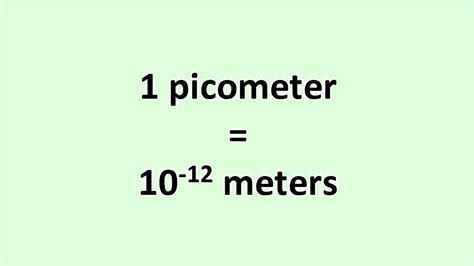 1 picometer to meter nude