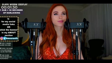 amouranth licking microphone nude