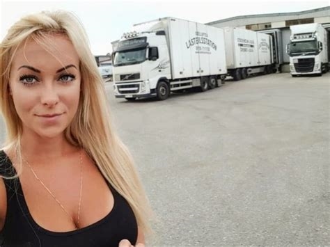 angelica larsson swedish truck driver nude