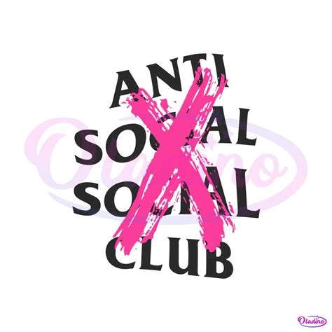 anti social social club svg nude