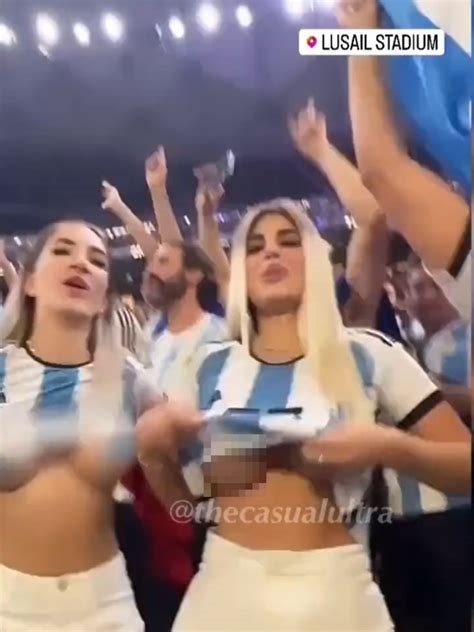 argentina fans flash nude