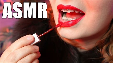 asmr lipstick nude