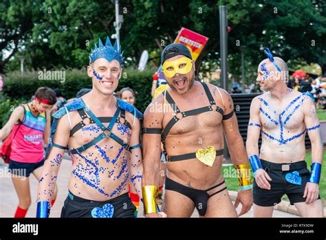 australian mardi gras bystander nude