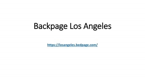 back page in los angeles nude