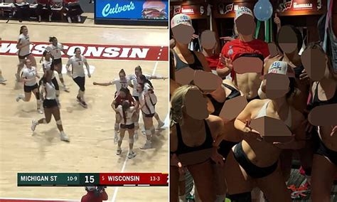 badger volleyball naked nude