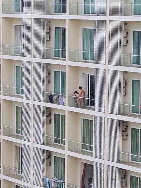 balcony porn nude
