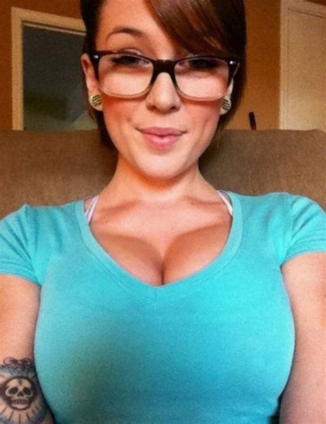 big tit milf with glasses nude