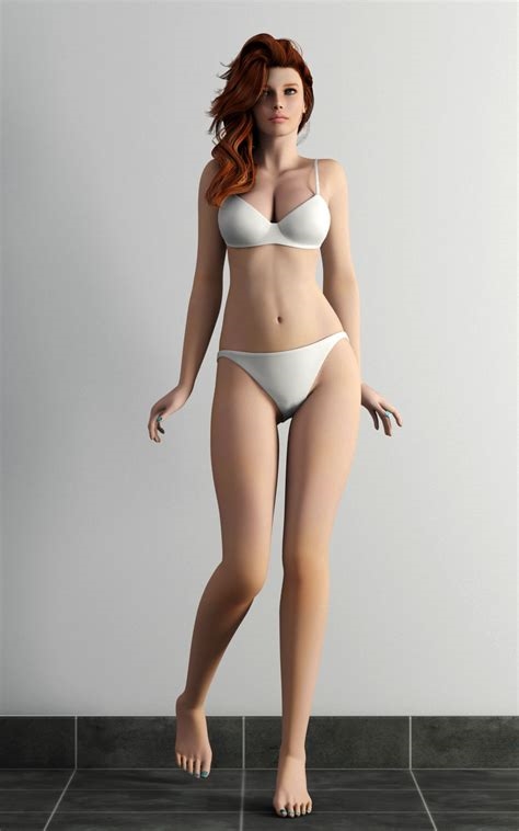 bikini 3d model nude
