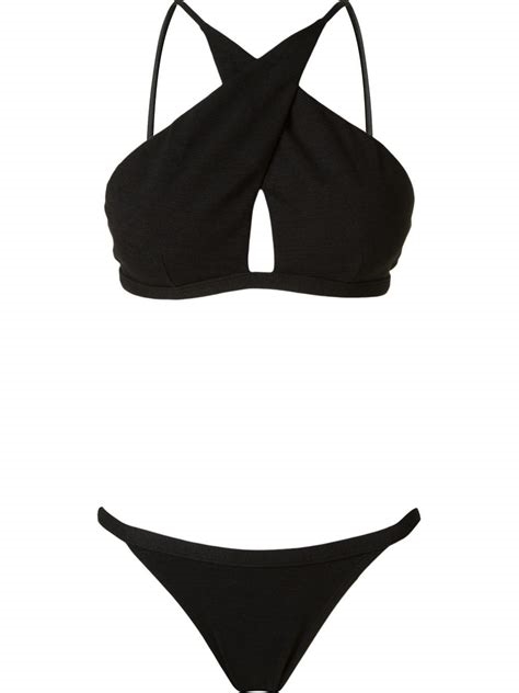 black bikini set nude