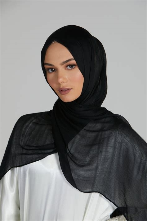 black modal hijab nude