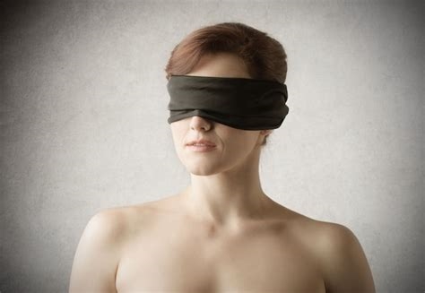 blindfolded naked nude